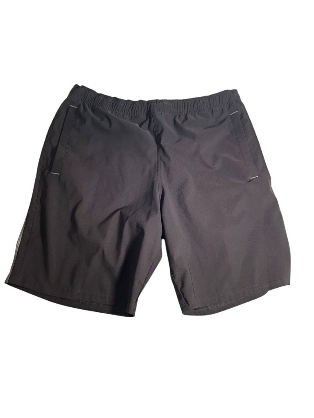 Kirkland Mens Elastic Waist Black Lounge Shorts Medium Lightweight Casual Wear